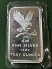 US 5  Troy  Oz SILVER .999 BAR