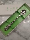 RARE Lauren Ralph Lauren Mackenzie Quilt Silver Plated Baby Feeding Spoon Gift — photo 6