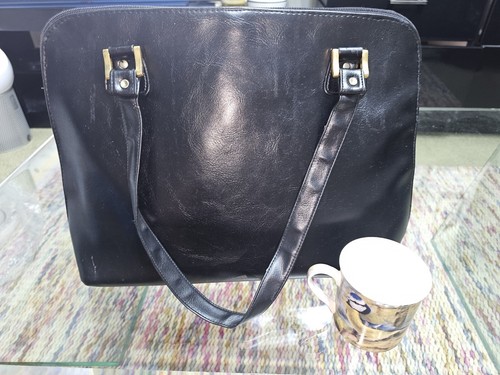 Kuang Huei men's soft Black leather Laptop Attache Case In Great Condition - Picture 2 of 22