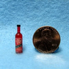 Dollhouse Miniature Replica Red Cooking Wine Bottle HR54044