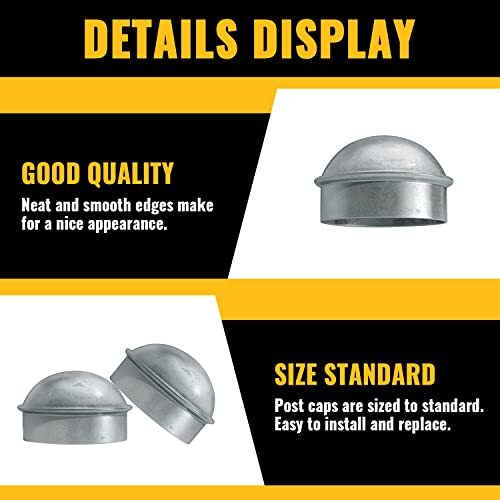 23/8" Chain Link Post Caps, Chain Link Fence Post Caps, Galvanized Post eBay