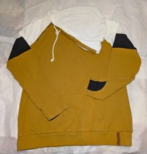 Ampersand Ave Hoodie Womens Size XXL Double Hoodie Colorblock Rustic