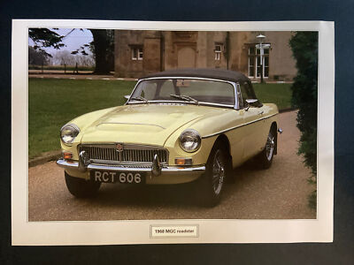 1968 MGC Roadster Poster Print 9x12.5
