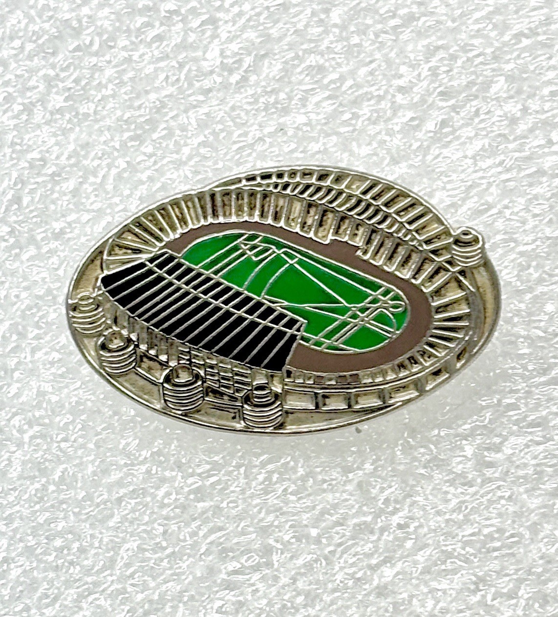 Manchester city stadium pin etihad early design mcfc arena football badge