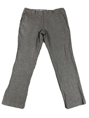 J Crew Ludlow Trousers Men's 36X32 30 Gray Moon Worsted Wool Cotton Blend Preppy