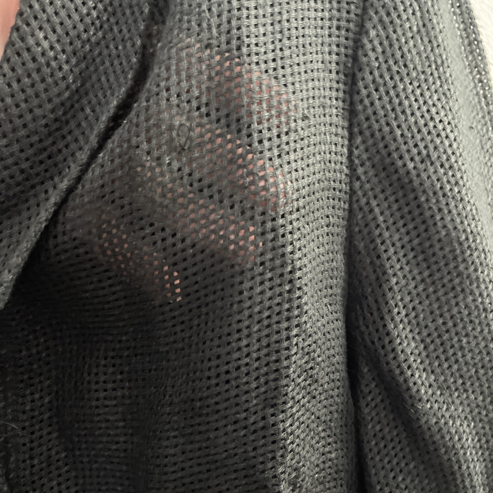 Monika Turtle Womans Button Top Solid Black Small… - image 5