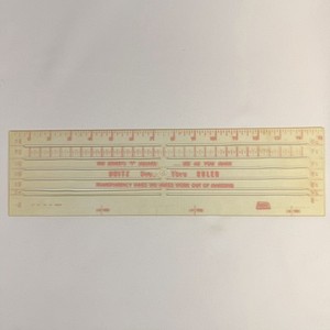 DRITZ See Thru Dress Makers Plastic Ruler No 621 Sewers T Square 4x 15 In