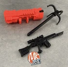 1993 GI JOE 3.75” - BALROG (V1 / S12) STREET FIGHTER 2 - WEAPON ACCESSORIES