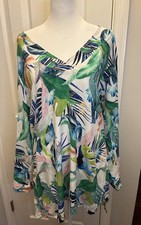 La Blanca In The Moment Swim Cover Up Size L Tropical Resort Wear