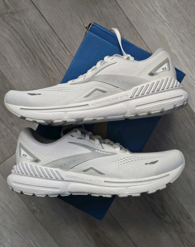 NEW Brooks Adrenaline GTS 23 White Oyster 1203811B104 Women's Size 10 Running