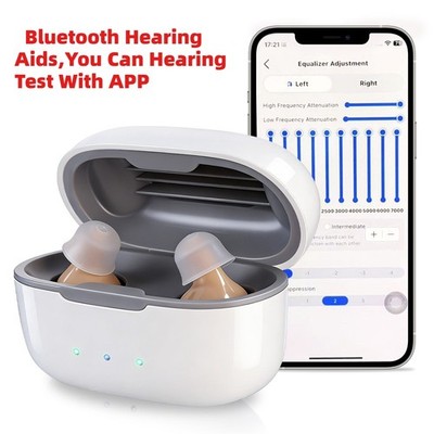 Bluetooth Hearing Aids For Seniors Rechargeable APP Control With Noise Reduction