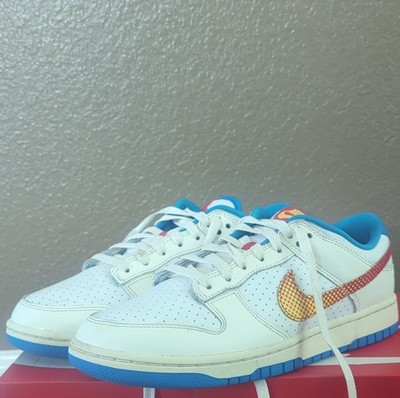 Nike Dunk Low Retro SE Harlem Globetrotters Pack White Blue Yellow HQ3613-133