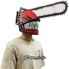 2026 Halloween SSF Chainsaw Man Cosplay Mask Costume Props Latex Party Mask