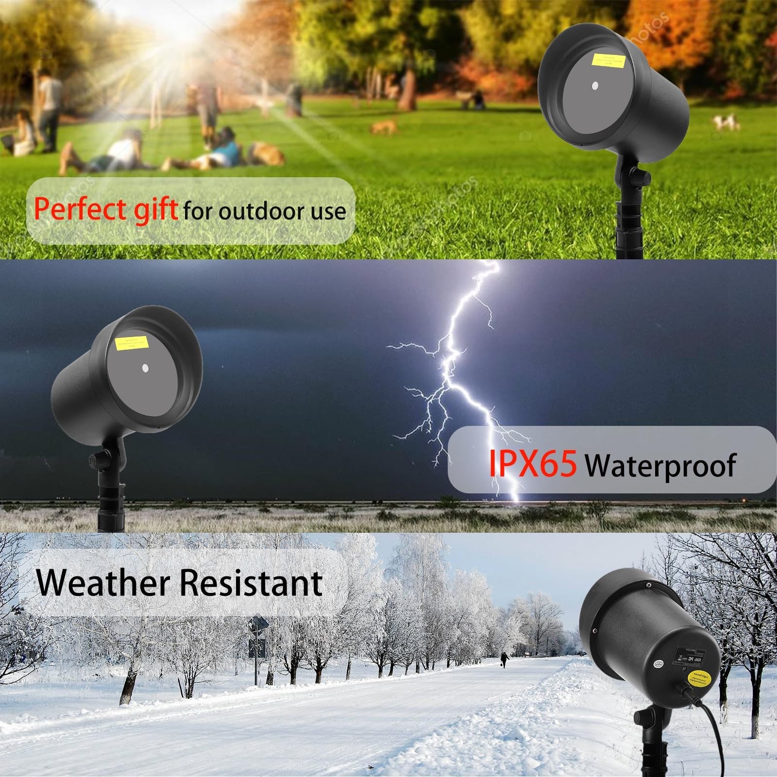 Laser Projector Lights Outdoor for Christmas, Motion Laser Christmas Lights P...