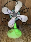 Original 1930's Uranium Glass Houze Vidrio Akro Fan -Rare — photo 1