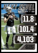 2021 Score Next Level Stats Derek Carr Las Vegas Raiders #NL5
