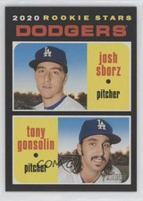 2020 Topps Heritage Rookie Stars Josh Sborz Tony Gonsolin #343 Rookie RC y0i