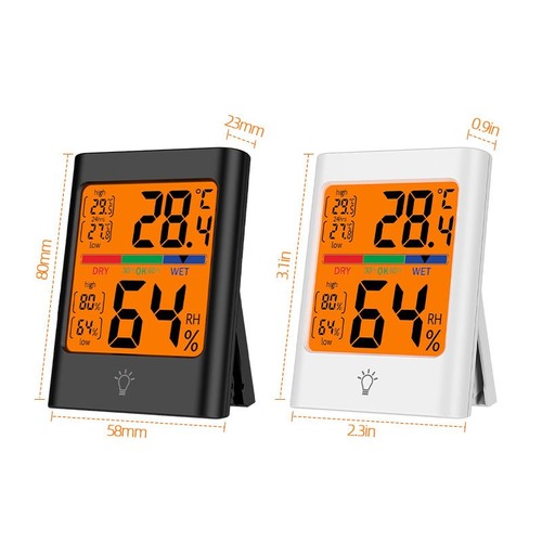 Large Display Indoor Digital Thermometer and Hygrometer for Home Monitoring - Picture 5 of 21