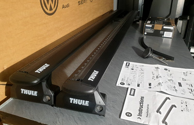 THULE ROOF BARS WINGBAR EVO BLACK  AUDI A6 AVANT/ ESTATE 5DOOR RACK RACK 2011-18