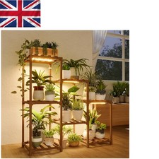Durable 3-Tier Ladder Plant Stand with Adjustable Grow Light for Vibrant Gardens