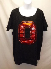 New Ohio State Buckeyes Women Size 18/20 Black J.America Scoop Neck Shirt