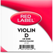 Super Sensitive Red Label Series Violin D String 18 Size, Medium