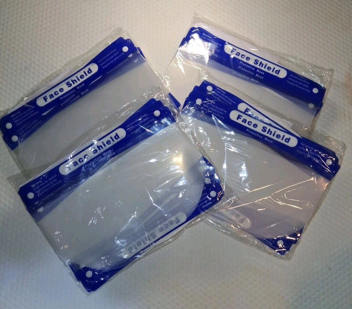 [Lot Of 4] 12-Pack Face Shield Reusable Washable Anti-Splash Protective Mask