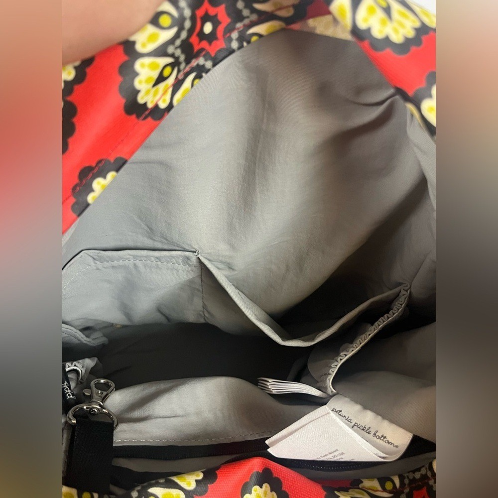 Petunia Pickle Bottom Boxy Backpack Diaper Bag in Lively Lima Pattern View 6