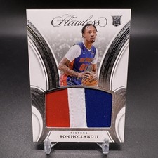 Game Worn - #/25! 🚨2024-25 Panini Flawless Ron Holland II RC Patch Rookie Relic