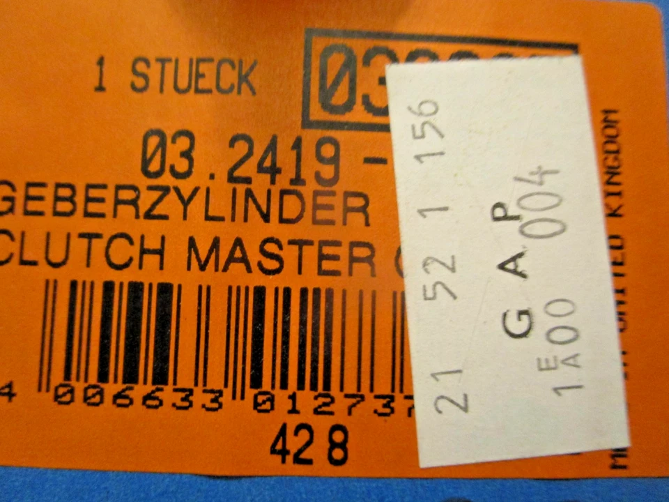 Cilindro maestro embrague BMW E12 E21 E23 E24 320i 528i 530i 630csi #2152115604 Foto 3 de 3