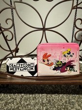 Loungefly Cartoon Network Powerpuff Girls Pink Simulated Leather Wallet NWT