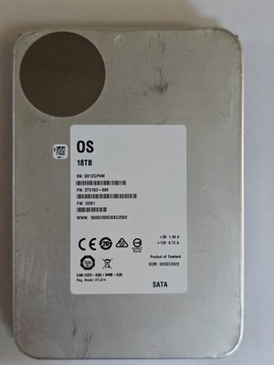 OS 18TB Festplatte HDD (Seagate Exos X18)