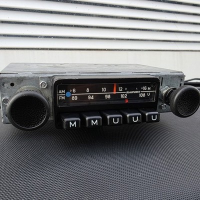 BLAUPUNKT Münster FM-AM Skala Autoradio 1972f. Porsche 911 912 Oldtimer -geprüft