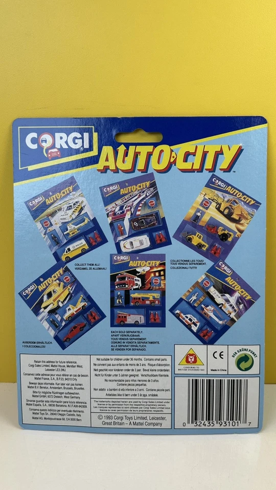 CORGI AUTO CITY 93101 AMBULANCE MERCEDES & HELICOPTER EMERGENCY SET / MINT - Image 3 of 4