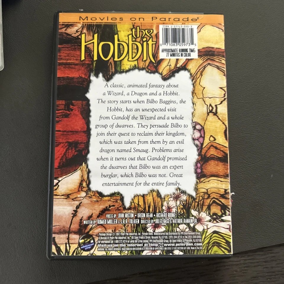 The Hobbit (1977) DVD Animated Rankin/Bass Topcraft Parade Video EXCELLENT - Image 2 of 3