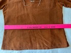Vintage 70s Tregos WestWear Laurel Canyon style suede hippie/boho shirt, Large — photo 8