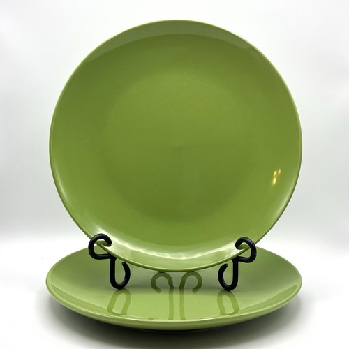 Lime Green Ceramic Dinner Plates 10.75” Royal Norfolk Sets Of 2 (10 Avail)