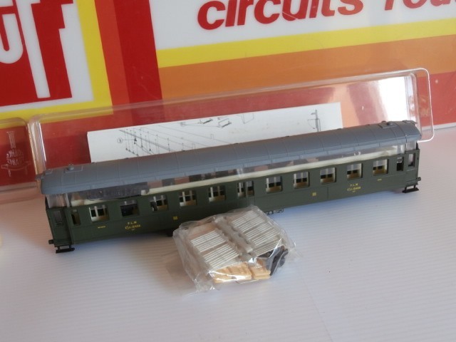 Voiture à rivets SNCF PLM France Trains 257K échelle HO 3ème classe