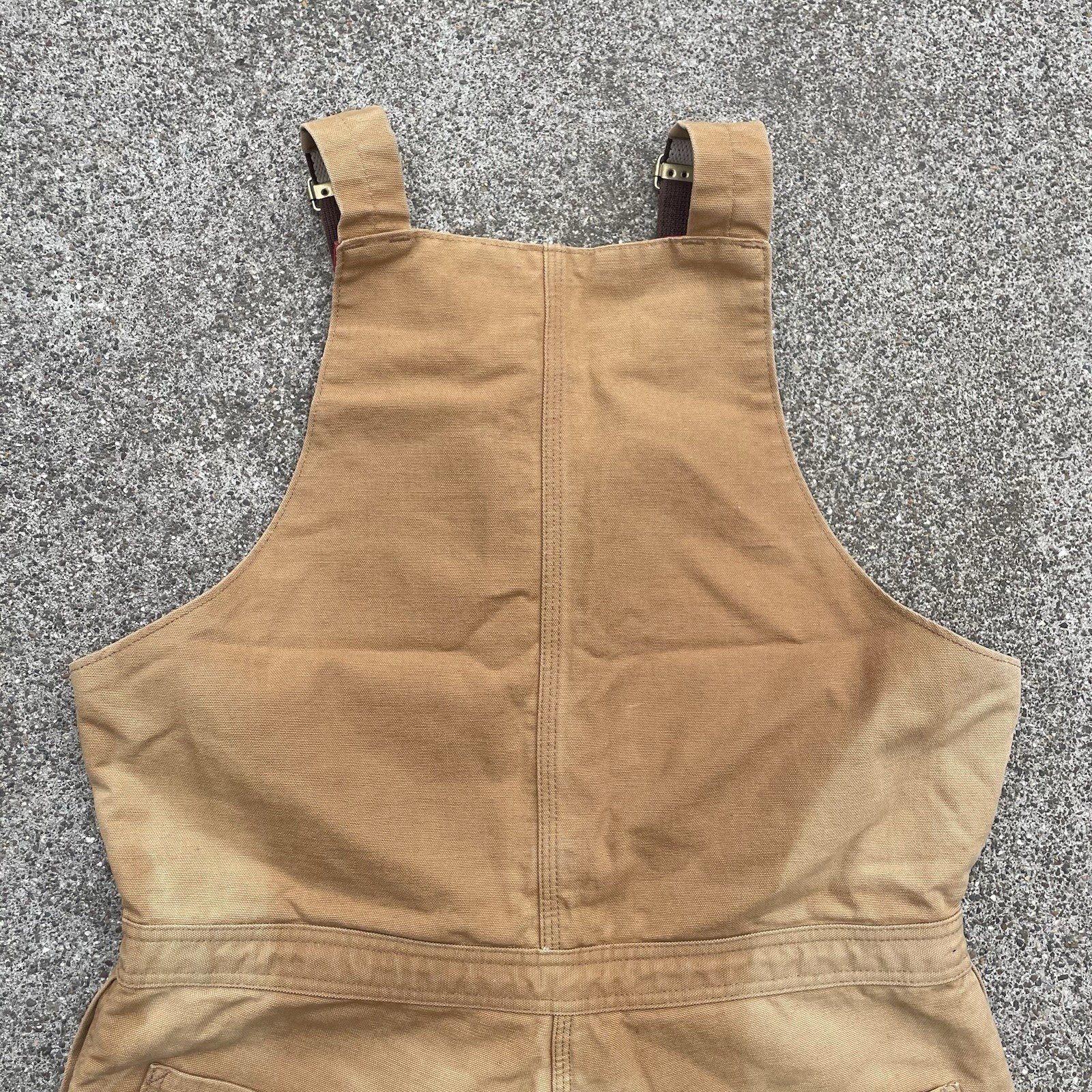 Carhartt Insulated Duck Bib Overalls Women's 18 Regular Brown Quilt Lined BQW006 thumbnail 12