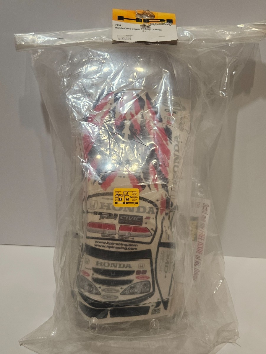 ★ヒロ★HPI★RS4 スポート2ホンダUSシビッククーペSi 1/10 Vintage HPI Honda Civic SI Coupe RS4 200mm 1/10 - #7438 - Rare NOS