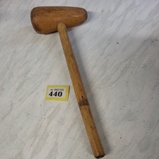 Vintage Lead Bossing Mallet For Working Lead Sheet. Quality item. Used. G.C
