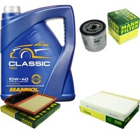 Mann Inspektionspaket Filterset 5L Mannol Classic 10W-40 FüR Seat Mii 1.0