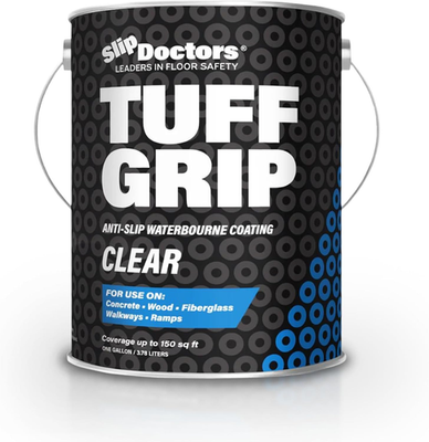 #ad Tuff Grip Clear Anti Slip Paint for Safe Ramps Floors Decks amp; Stairs $274.99