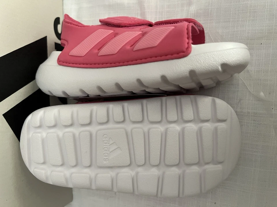 Adidas Alta Swim 2.0 Slides Sandalia Rosa Y Blanco EE. UU. Talla 8k Foto 4 de 4