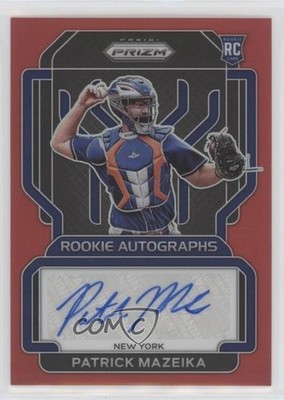 2022 Panini Prizm Rookie Red Prizm 4/99 Patrick Mazeika #RA-PM Auto RC 0c6
