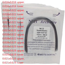 Dental Orthodontic Super Elastic Niti Round/Rectangular Arcos Arch Wires Natural