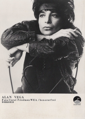 Alan Vega Photo Original Black And White Elektra Press Promotion Circa 1980's