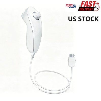 Wii Nunchuck White For Nintendo Video Game Controller Remote For Wii & Wii U