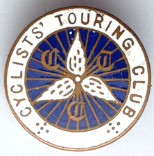 Cyclists Touring Club Vintage Enamel Lapel Pin Badge.       PB9-1747