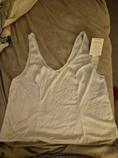 Vassarette White Lace-Trim V-Neck Camisole NEW WITH TAGS